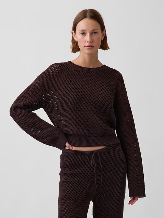 GAP Sweaters - GAP 100% Cotton Crochet Relaxed Sweater 886533